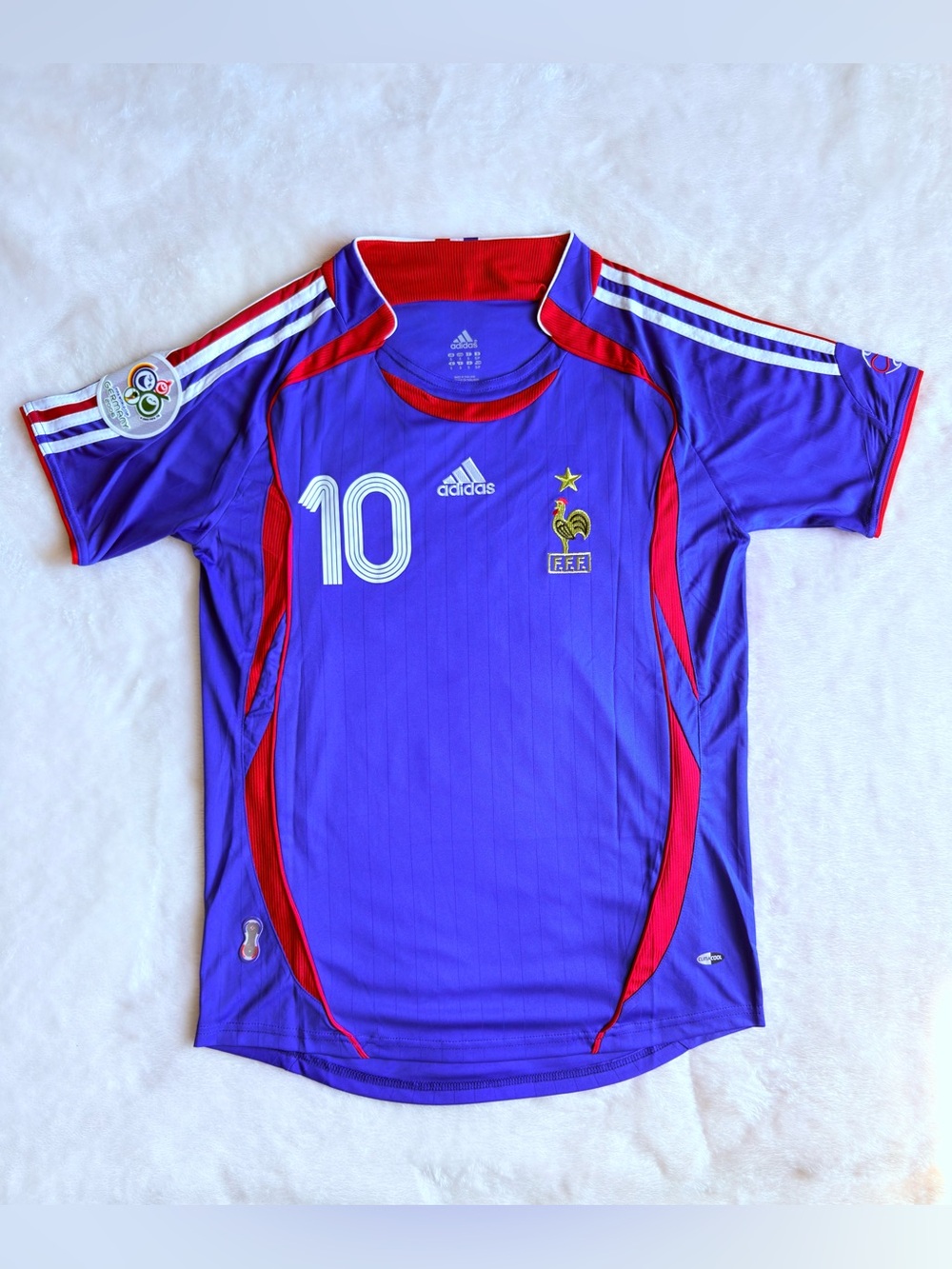 France Retro 2006 Home Jersey. Zidane #10